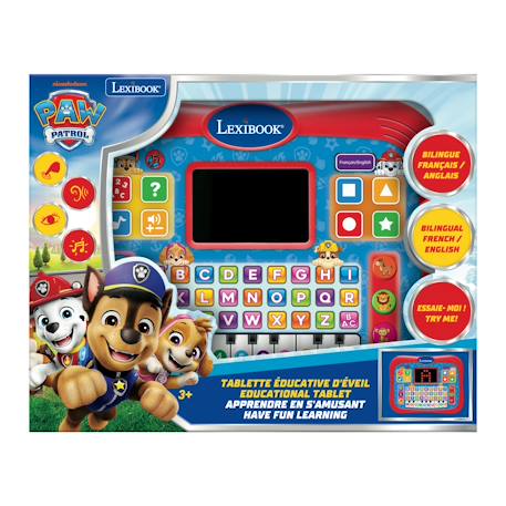Tablette pat'patrouille éducative bilingue parlante abc (fr/en) ROUGE 3 - vertbaudet enfant 