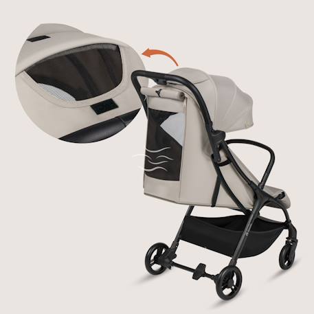 Poussette ultra-compacte agia légère jusqu’à 22 kg avec grand panier et pliage rapide Beige sand 6 - vertbaudet enfant 