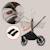 Poussette trio mika plus jusqu’à 4 ans avec nacelle, siège-auto et accessoires Beige sand+Black onyx+Green olive+Grey stone+Mocha mousse 3 - vertbaudet enfant 