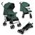 Poussette canne compacte irma 6-36 mois avec moustiquaire et amortisseurs avant Black onyx+Green emerald+Grey/dark grey 6 - vertbaudet enfant 