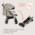 Poussette canne compacte irma 6-36 mois avec moustiquaire et amortisseurs avant Beige sand+Black onyx+Green emerald+Grey stone+Grey/dark grey 6 - vertbaudet enfant 