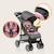 Poussette tout-terrain emma 6-36 mois avec sac et pliage rapide Coral pink+Green emerald+Grey dove+Pink scandi+Stone 20 - vertbaudet enfant 