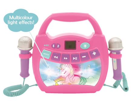 Enceinte bluetooth licorne avec micros ROSE 1 - vertbaudet enfant 