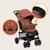 Poussette tout-terrain emma 6-36 mois avec sac et pliage rapide Coral pink+Green emerald+Grey dove+Pink scandi+Stone 2 - vertbaudet enfant 