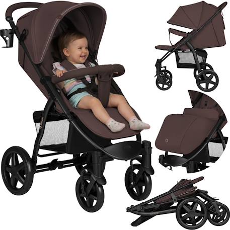 Poussette tout-terrain annet plus avec grandes roues, amortisseurs et accessoires Beige sand+Black carbon+Brown chocolate+Green forest+Stone caramel 13 - vertbaudet enfant 