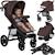 Poussette tout-terrain annet plus avec grandes roues, amortisseurs et accessoires Beige sand+Black carbon+Brown chocolate+Green forest+Stone caramel 13 - vertbaudet enfant 