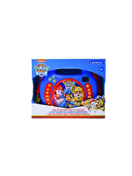 Lecteur cd portable avec 2 microphones pat patrouille BLEU 4 - vertbaudet enfant 