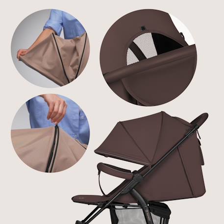 Poussette tout-terrain annet plus avec grandes roues, amortisseurs et accessoires Beige sand+Black carbon+Brown chocolate+Green forest+Stone caramel 15 - vertbaudet enfant 