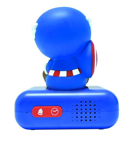 Réveil avec veilleuse captain america en 3d BLEU 3 - vertbaudet enfant 
