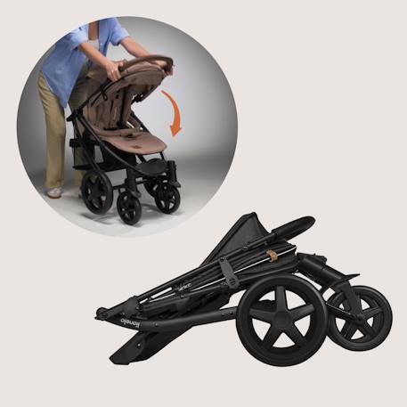 Poussette tout-terrain annet plus avec grandes roues, amortisseurs et accessoires Beige sand+Black carbon+Brown chocolate+Green forest+Stone caramel 12 - vertbaudet enfant 