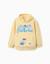 Sweat en coton peigné à capuche avec imprimé batman Jaune 1 - vertbaudet enfant 