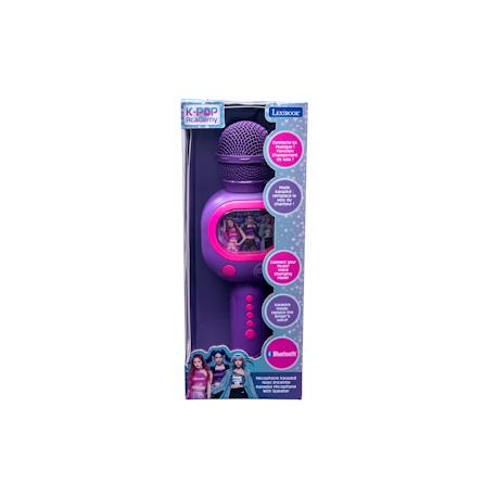 Karaoke microphone sans fil k-pop academy - microphone lumineux avec haut-parleur Purple/blue/pink 5 - vertbaudet enfant 