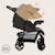 Poussette tout-terrain emma 6-36 mois avec sac et pliage rapide Coral pink+Green emerald+Grey dove+Pink scandi+Stone 17 - vertbaudet enfant 