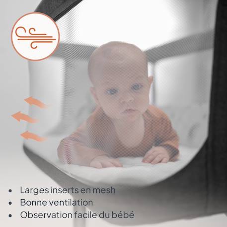Lit cododo berceau 3en1 Aurora avec matelas et sac Beige cappuccino+Beige taupe+Green sage+Grey concrete+Grey monument 18 - vertbaudet enfant 