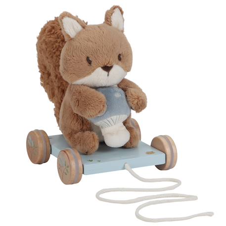 Peluche écureuil à tirer forest friends Marron 1 - vertbaudet enfant 
