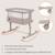 Lit cododo berceau 3en1 Aurora avec matelas et sac Beige cappuccino+Beige taupe+Green sage+Grey concrete+Grey monument 4 - vertbaudet enfant 