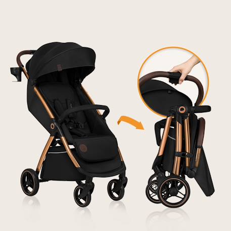 Poussette compacte ingrid légère et pliable jusqu’à 22 kg avec amortissement Beige sand+Black onyx+Green emerald+Grey stone+Pink mauve 11 - vertbaudet enfant 