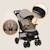 Poussette tout-terrain emma 6-36 mois avec sac et pliage rapide Beige latte+Coral pink+Green emerald+Grey dove 2 - vertbaudet enfant 