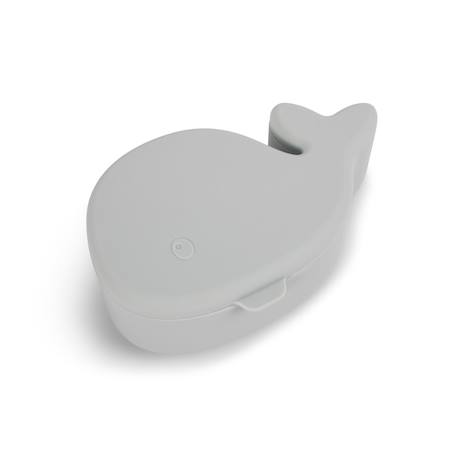 Boîte à goûter en silicone Bleu+Rose 1 - vertbaudet enfant 