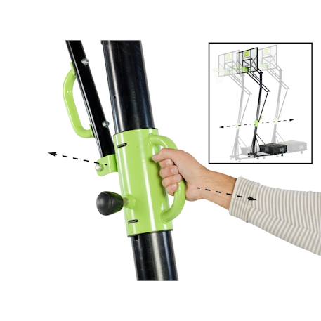 Panneau de basket portable réglable pour jardin enfant Vert/noir 6 - vertbaudet enfant 