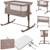 Lit cododo berceau 3en1 Aurora avec matelas et sac Beige cappuccino+Beige taupe+Green sage+Grey concrete+Grey monument 7 - vertbaudet enfant 