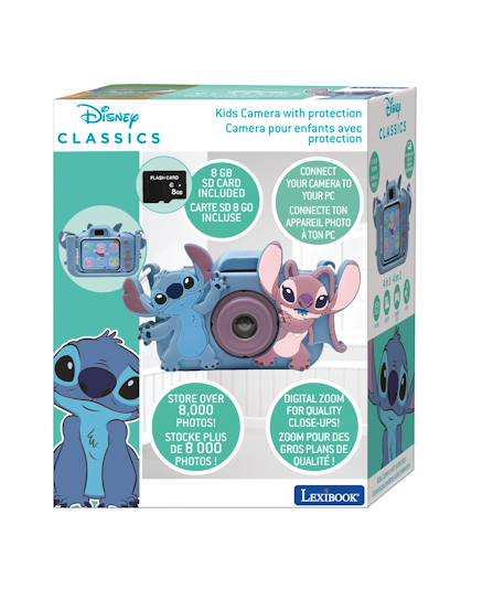 Appareil photo Camera avec protection Stitch  4-en-1, Fonctions Photo, vidéo, Jeux, MP3, Carte mémoire 8 Go incluse BLEU 6 - vertbaudet enfant 