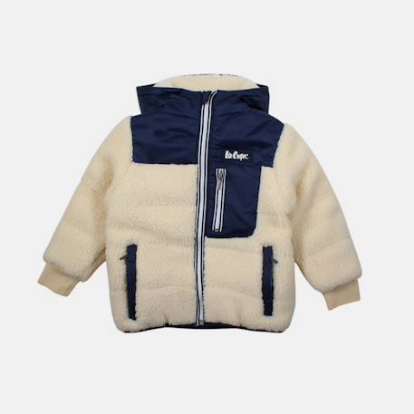 Parka garçon  avec poche sur le devant Kaki+Marine 10 - vertbaudet enfant 