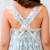 Blouse  fleurie   à bretelles croisées  anaïs Bleu ciel fleuri rose 6 - vertbaudet enfant 
