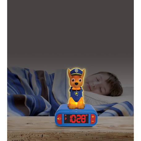 Réveil avec veilleuse la pat patrouille chase en 3d BLEU 6 - vertbaudet enfant 
