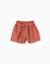 Short en maille interlock avec ceinture intégrée Marrón 1 - vertbaudet enfant 