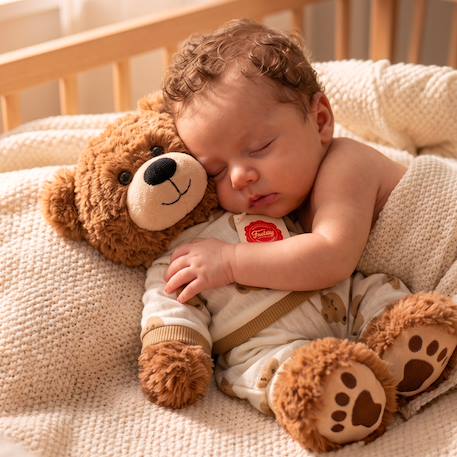 Peluche doudou ourson ultra douce en pyjama 30 cm Marron 4 - vertbaudet enfant 