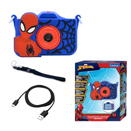 Appareil 4-en-1 Spiderman avec Protection, vidéo, MP3, jeux BLEU 2 - vertbaudet enfant 