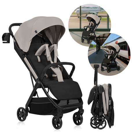 Poussette ultra-compacte julie air légère et pliable, compatible avion Beige sand+Black onyx+Green sage+Grey stone 1 - vertbaudet enfant 