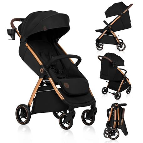 Poussette compacte ingrid légère et pliable jusqu’à 22 kg avec amortissement Beige sand+Black onyx+Green emerald+Grey stone+Pink mauve 7 - vertbaudet enfant 