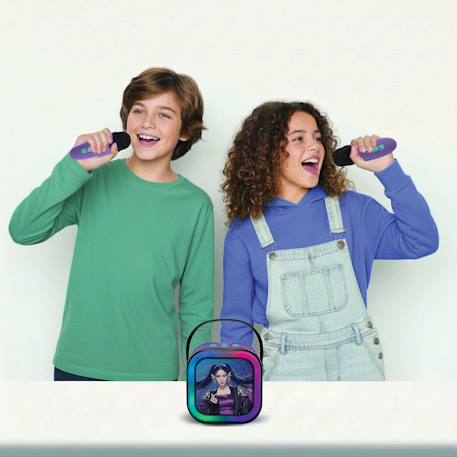 Enceinte karaoké portable k-pop academy avec deux microphones sans fil Violet 6 - vertbaudet enfant 
