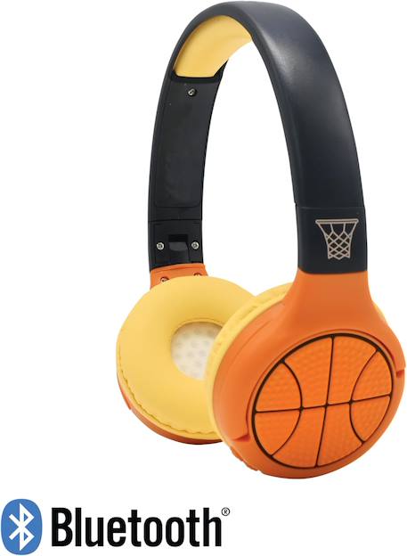 Casque 2 en 1 basketball bluetooth et filaire avec limitation de son ORANGE 1 - vertbaudet enfant 
