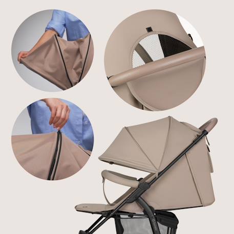 Poussette tout-terrain annet plus avec grandes roues, amortisseurs et accessoires Beige sand+Black carbon+Brown chocolate+Green forest+Stone caramel 3 - vertbaudet enfant 