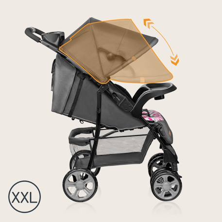 Poussette tout-terrain emma 6-36 mois avec sac et pliage rapide Coral pink+Green emerald+Grey dove+Pink scandi+Stone 23 - vertbaudet enfant 