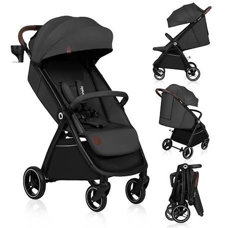 Poussette compacte ingrid légère et pliable jusqu’à 22 kg avec amortissement Beige sand+Black onyx+Green emerald+Grey stone+Pink mauve 19 - vertbaudet enfant 