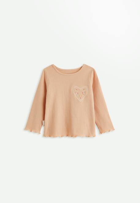 T-shirt enfant manches longues petite rêveuse Rose 1 - vertbaudet enfant 