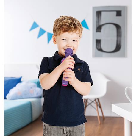 Karaoke microphone sans fil k-pop academy - microphone lumineux avec haut-parleur Purple/blue/pink 6 - vertbaudet enfant 