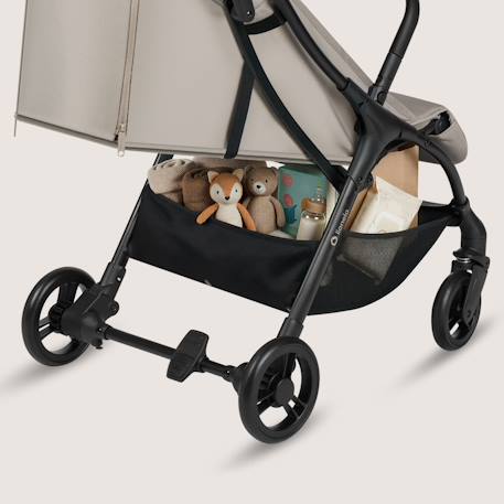 Poussette ultra-compacte agia légère jusqu’à 22 kg avec grand panier et pliage rapide Beige sand 3 - vertbaudet enfant 