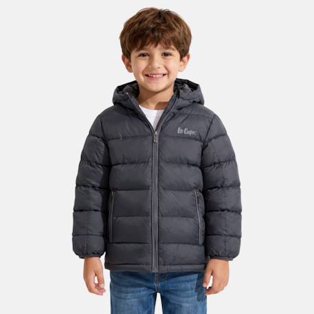 Doudoune garçon Gris+Kaki+Marine+Noir 1 - vertbaudet enfant 