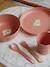 Coffret repas beige+rose 6 - vertbaudet enfant 