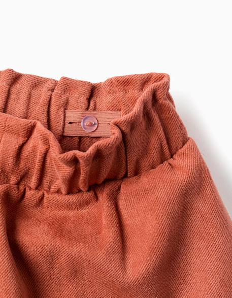 Short en maille interlock avec ceinture intégrée Marrón 3 - vertbaudet enfant 