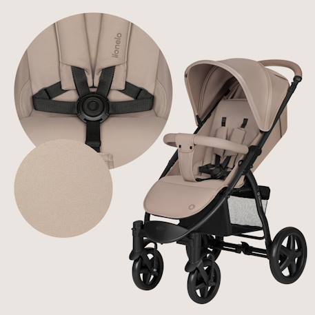 Poussette tout-terrain annet plus avec grandes roues, amortisseurs et accessoires Beige sand+Black carbon+Brown chocolate+Green forest+Stone caramel 4 - vertbaudet enfant 