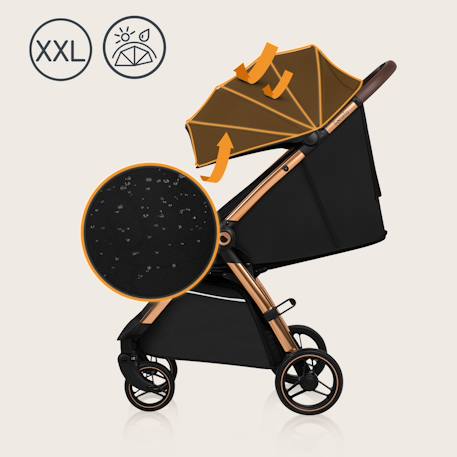 Poussette compacte ingrid légère et pliable jusqu’à 22 kg avec amortissement Beige sand+Black onyx+Green emerald+Grey stone+Pink mauve 9 - vertbaudet enfant 
