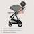 Poussette trio lionelo bianka - jusqu'à 22kg - pack poussette, nacelle, siège auto et accessoires Beige sand+Beige taupe+Black onyx+Grey stone 24 - vertbaudet enfant 