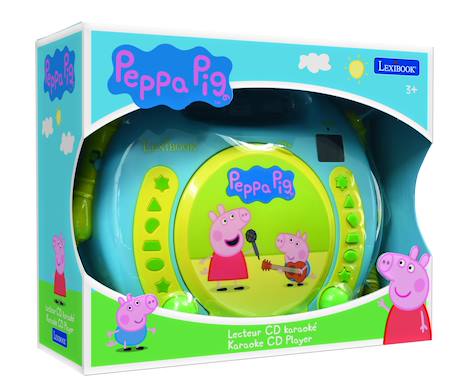 Lecteur cd portable avec 2 microphones peppa pig BLEU 3 - vertbaudet enfant 