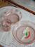 Set repas paillettes bleu+rose 8 - vertbaudet enfant 